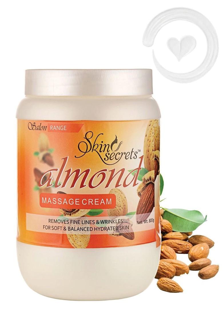 Skin Secrets Cruelty Free Almond Massage Cream To Remove Fine Lines Wrinkles 800 G