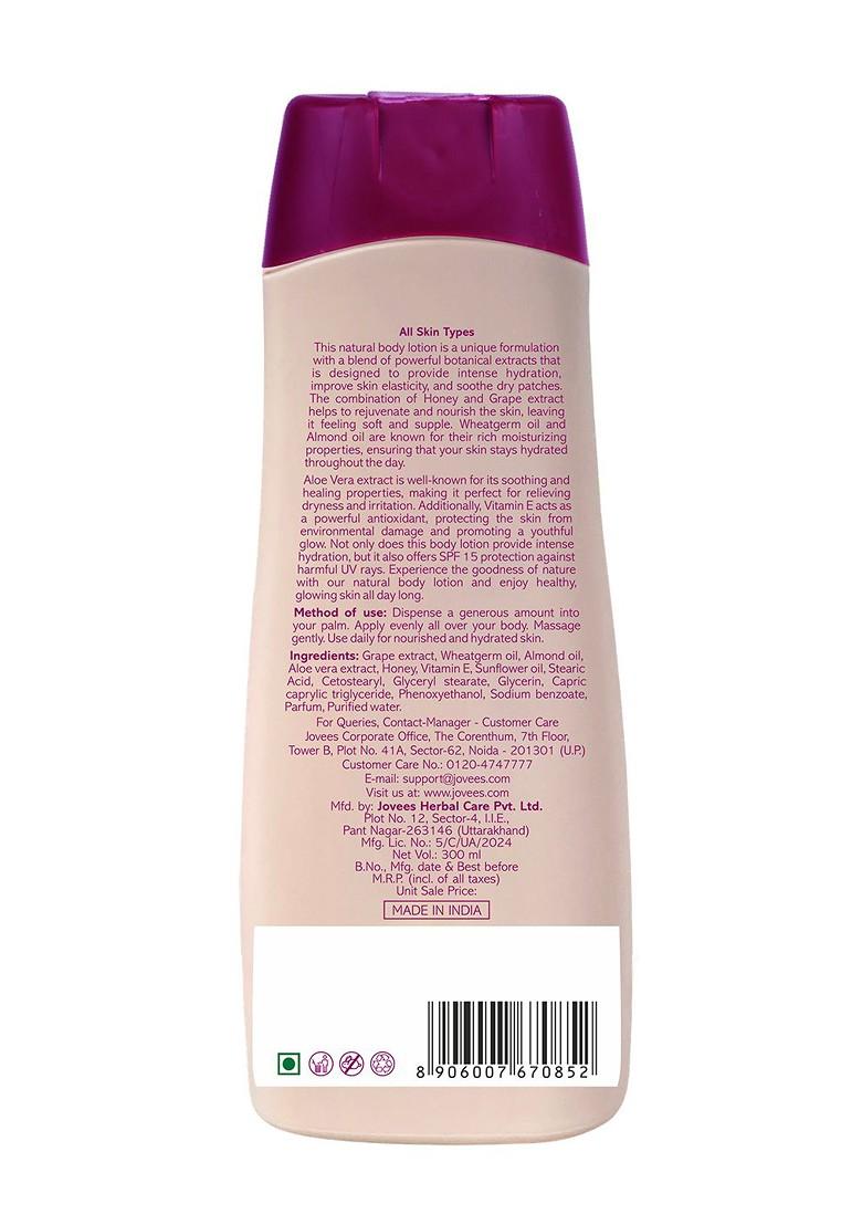Jovees Honey Grape Skin Revitalizing Body Lotion With Spf 300 Ml