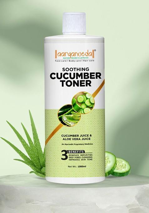 Aryanveda Cucumber Face Toner With Aloevera Juice For Glowing Skin 1000 Ml