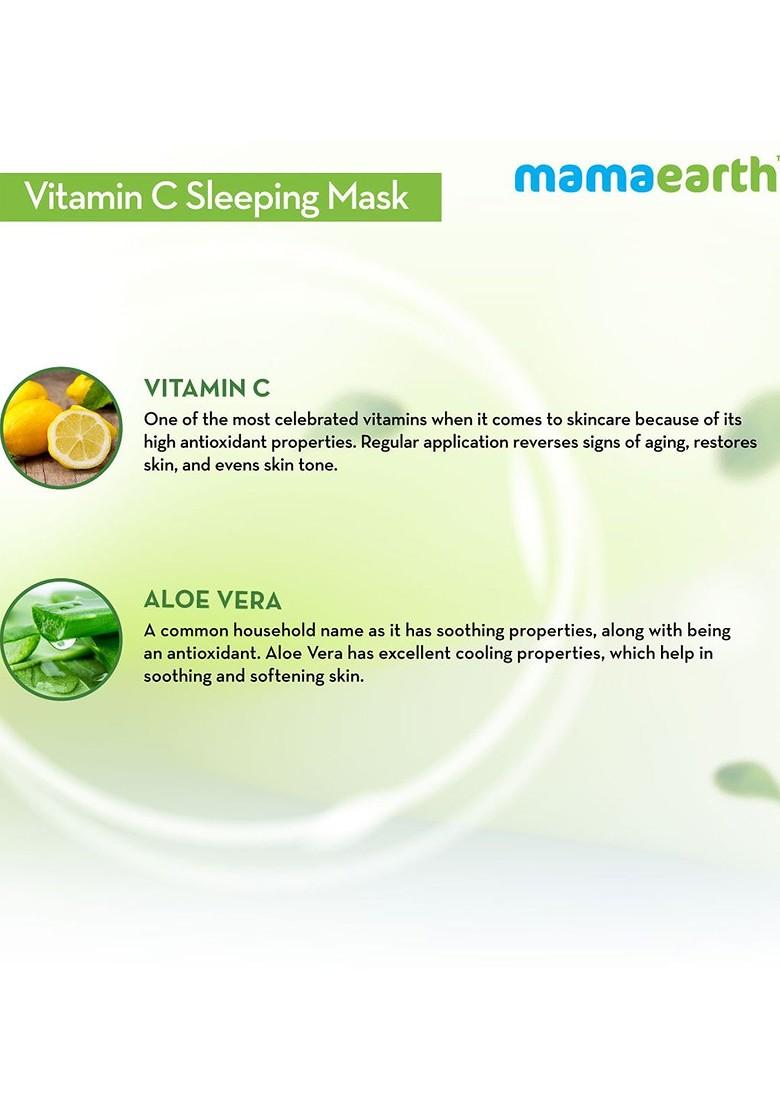 Mamaearth Vitamin C Sustainable Sleeping Mask For Skin Illumination 100 G