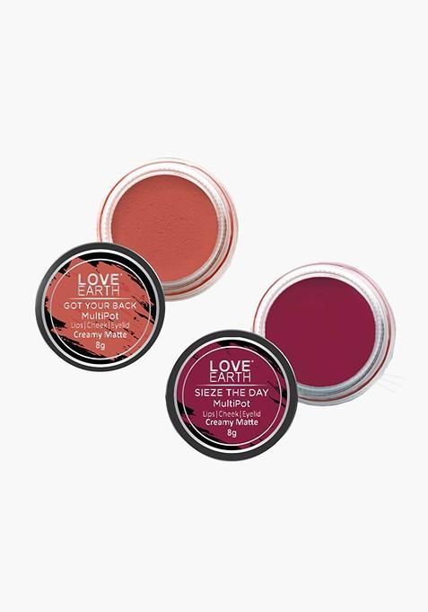 Love Earth Set Of 2 Creamy Matte Lip Cheek Tint 8 G Each Got Your Back Sieze The Day
