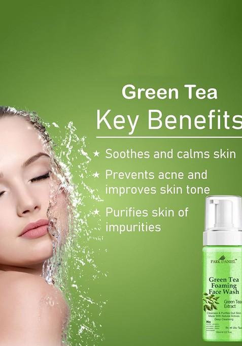 Park Daniel Set Of 2 Green Tea Ubtan Foaming Face Wash 150 Ml Each
