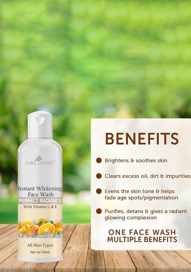 Park Daniel Instant Whitening Face Wash With Perfect Radiance Vitamin C E 100 Ml