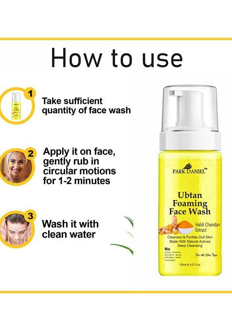 Park Daniel Ubtan Foaming Face Wash With Vitamin E 150 Ml