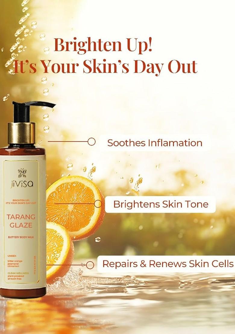 Jivisa Tarang Glaze Butter Body Milk For Anti Ageing Skin Softness 200 Ml