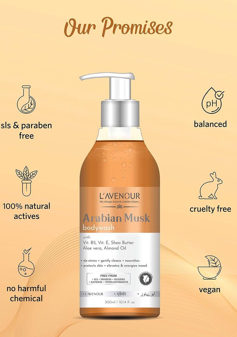 L'Avenour Arabian Musk Body Wash For Deep Cleansing With Shea Butter 300 Ml