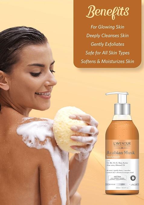 L'Avenour Arabian Musk Body Wash For Deep Cleansing With Shea Butter 300 Ml