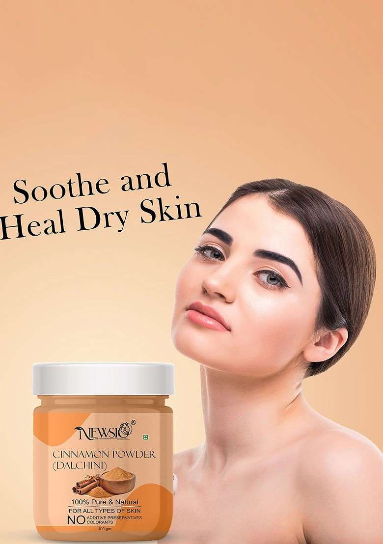 Newsio Set Of 4 Pure Natural Cinnamon Powder For Skin Hair 100G Each - Indya