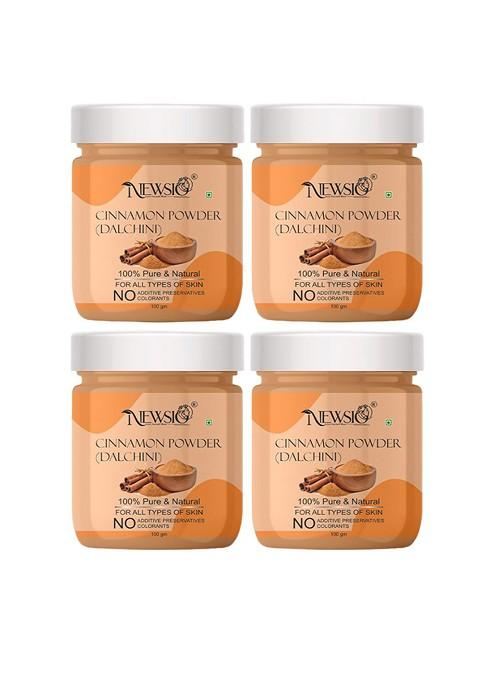 Newsio Set Of 4 Pure Natural Cinnamon Powder For Skin Hair 100G Each