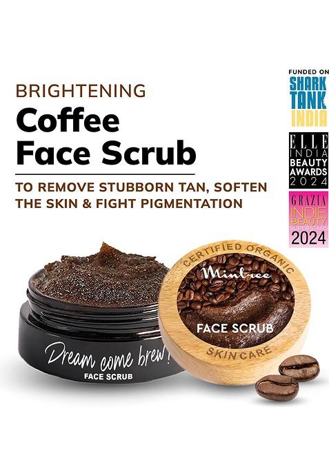 Mintree Dream Come Brew Face Scrub For Tan Removal 60 Gm