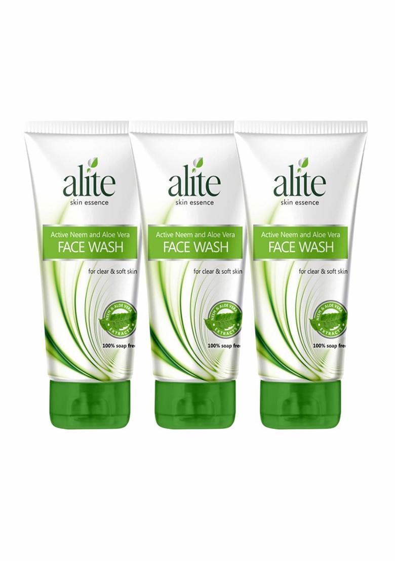 Alite Set Of 3 Neem And Aloe Vera Face Wash 100G Each