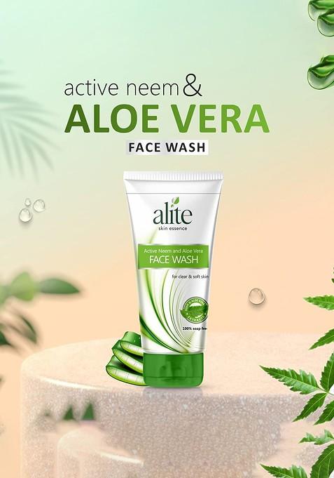 Alite Set Of 3 Neem And Aloe Vera Face Wash 100G Each