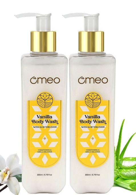 Omeo Set Of 2 Vanilla Body Wash 200 Ml Each