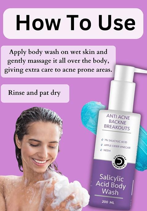 Dermistry Anti Acne Salicylic Acid Body Wash 200 Ml