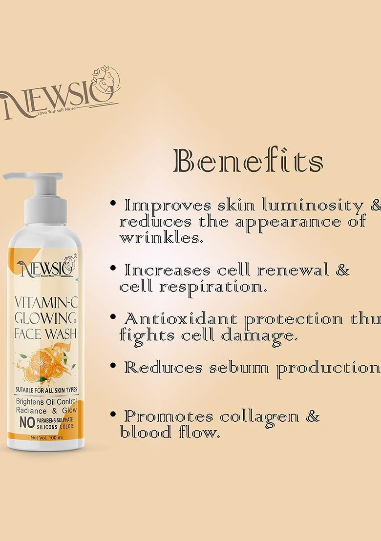 Newsio Vitamin C Glowing Face Wash 100 Ml