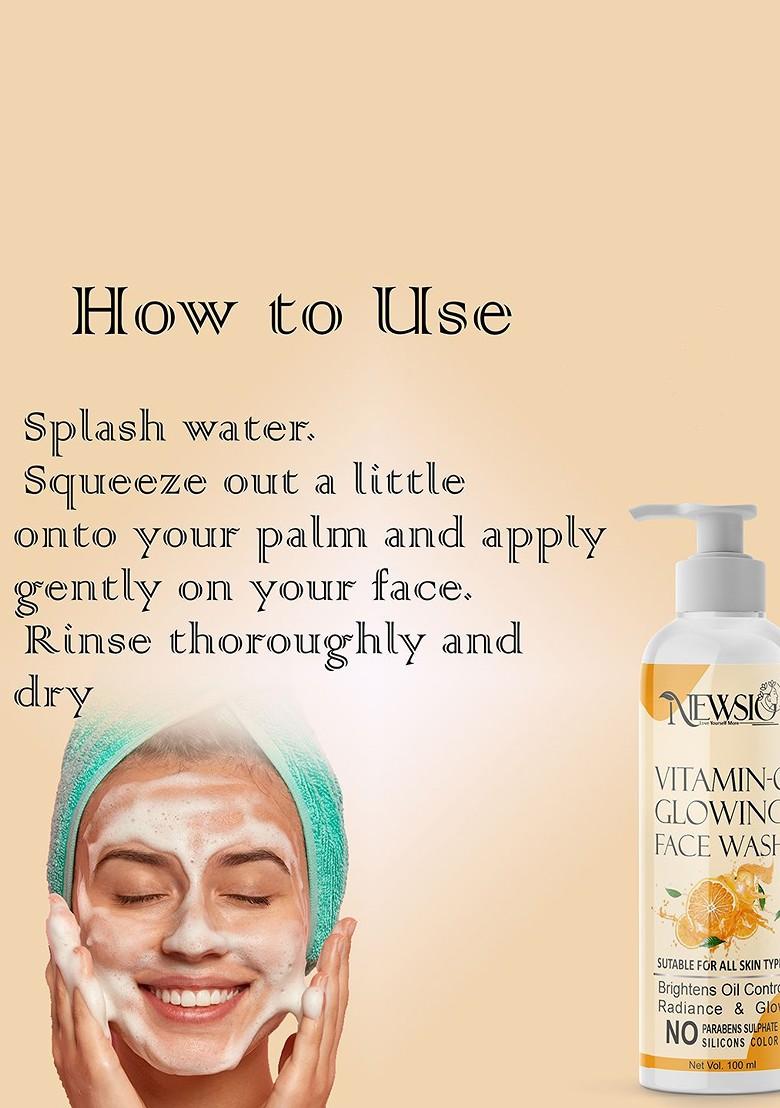 Newsio Vitamin C Glowing Face Wash 100 Ml