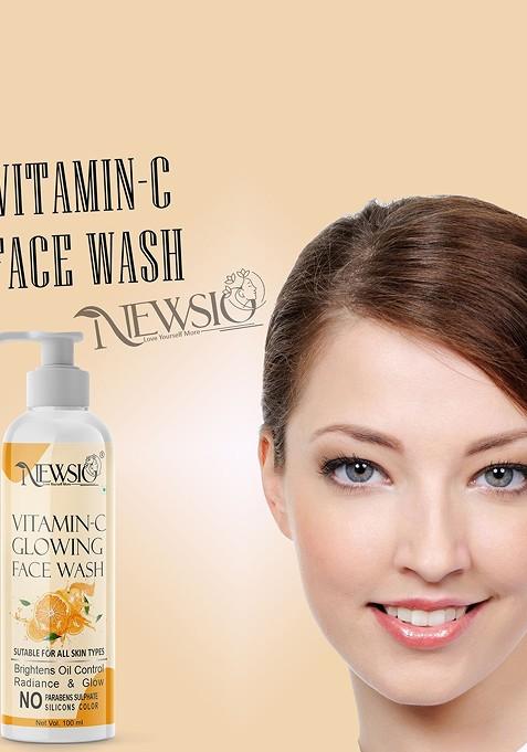 Newsio Vitamin C Glowing Face Wash 100 Ml