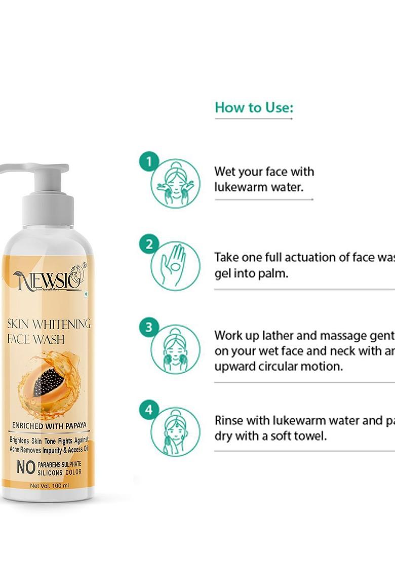 Newsio Set Of 3 Skin Whitening Face Wash 100 Ml Each