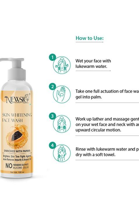 Newsio Set Of 3 Skin Whitening Face Wash 100 Ml Each