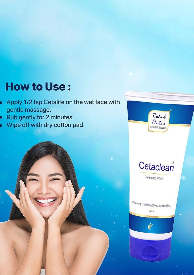 Rahul Phate Research Product Cetaclean Cleansing Lotion For Hydration 100 Ml