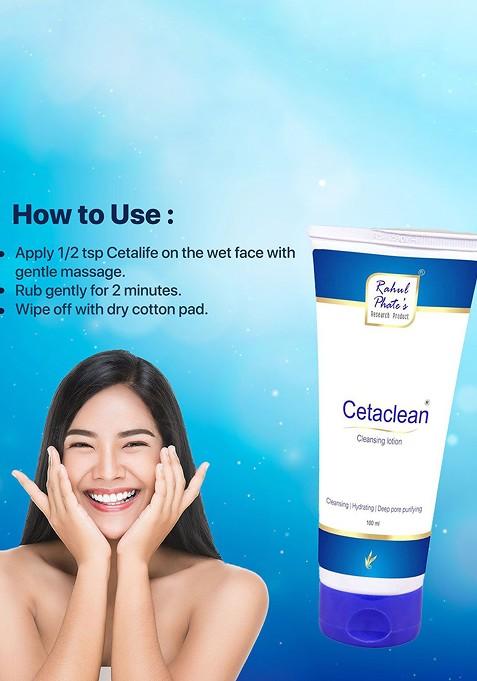 Rahul Phate Research Product Cetaclean Cleansing Lotion For Hydration 100 Ml