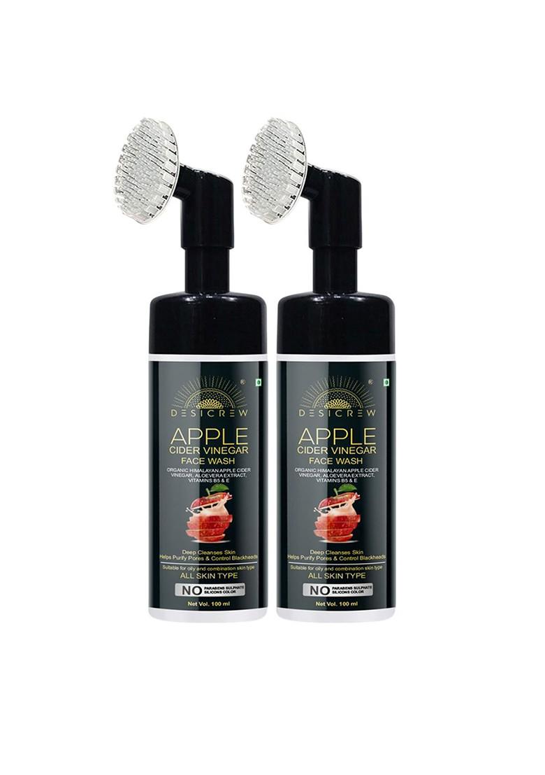 Desi Crew Set Of 2 Apple Cider Vinegar Face Wash 100 Ml Each