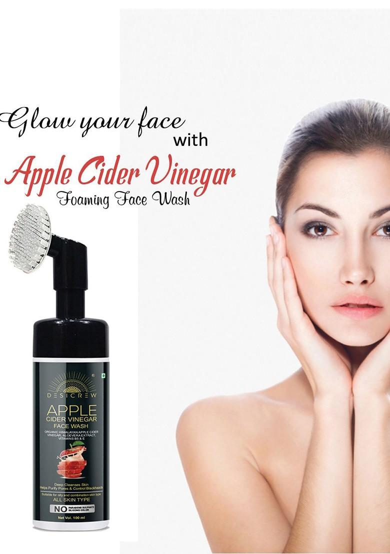 Desi Crew Set Of 2 Apple Cider Vinegar Face Wash 100 Ml Each