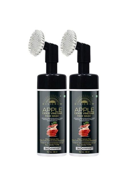 Desi Crew Set Of 2 Apple Cider Vinegar Face Wash 100 Ml Each