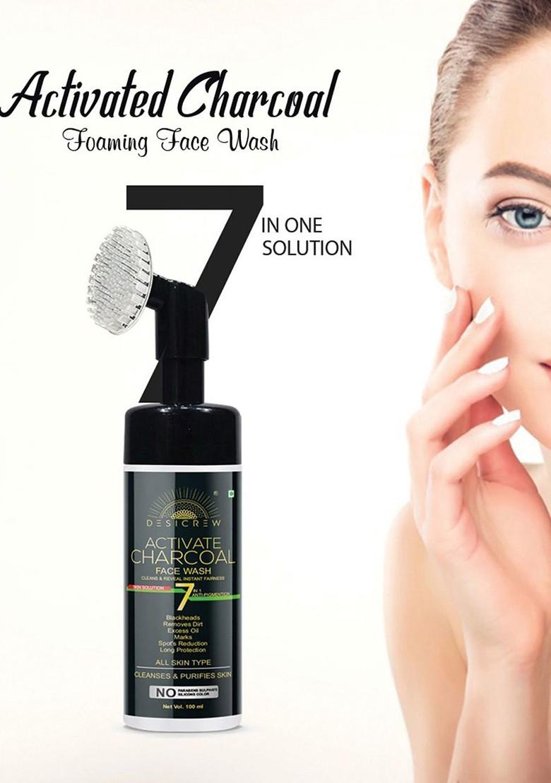 Desi Crew Activated Charcoal Face Wash 100 Ml