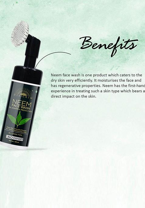 Desi Crew Set Of 2 Neem Face Wash For Pimples 100 Ml Each