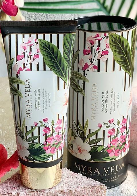 Myra Veda Hawaiian Mud Seaweed Skin Brightening Scrub 200 G