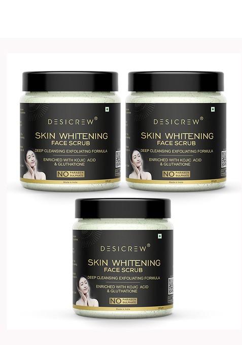 Desi Crew Set Of 3 Skin Whitening Scrub 100G Each