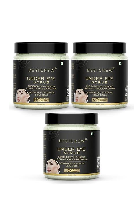 Desi Crew Set Of 3 Under Eye Scrub 100G Each