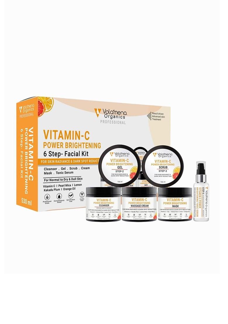 Volamena 6 Step Organics Vitamin C Power Brightening Facial Kit 280Ml