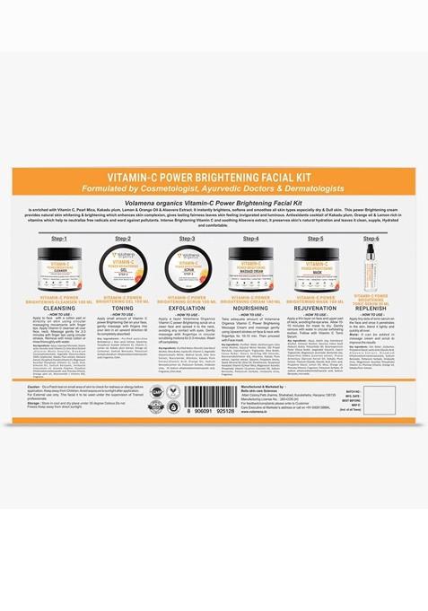 Volamena 6 Step Organics Vitamin C Power Brightening Facial Kit 280Ml