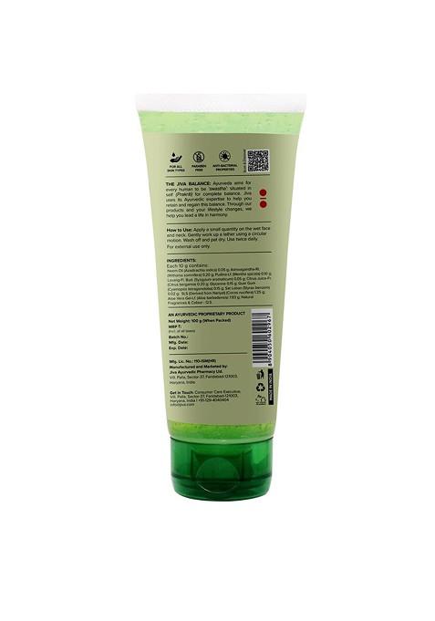 Jiva Set Of 4 Deep Cleansing Neem Face Wash For Acne Control 100 G Each