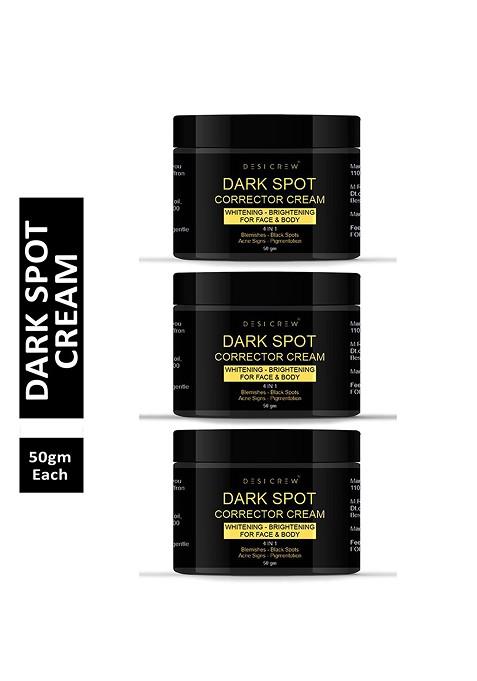 Desi Crew Set Of 2 Dark Spot Corrector Cream With Almond Oil 50G Each