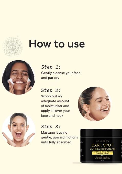 Desi Crew Dark Spot Corrector Cream With Almond Oil 50G