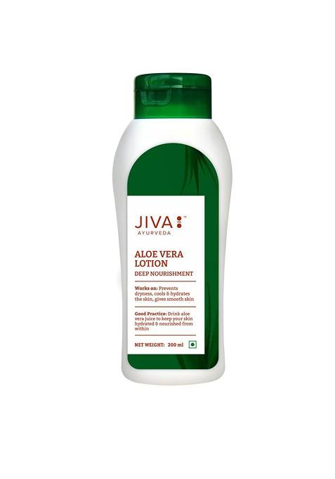 Jiva Set Of 4 Aloe Vera Lotion For Deep Moisturization 200 Ml Each