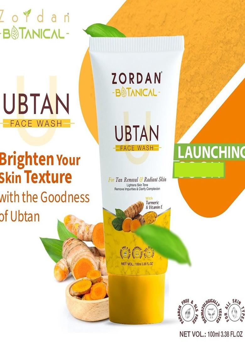 Zordan Set Of 2 Botanical Ubtan Face Wash For Tan Removal 100 Ml Each