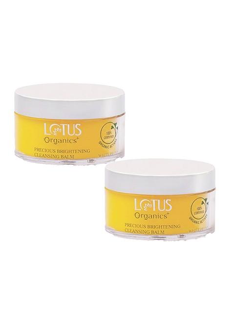 Lotus Organics Set Of 2 Precious Brightening Cleansing Balm 50G Each