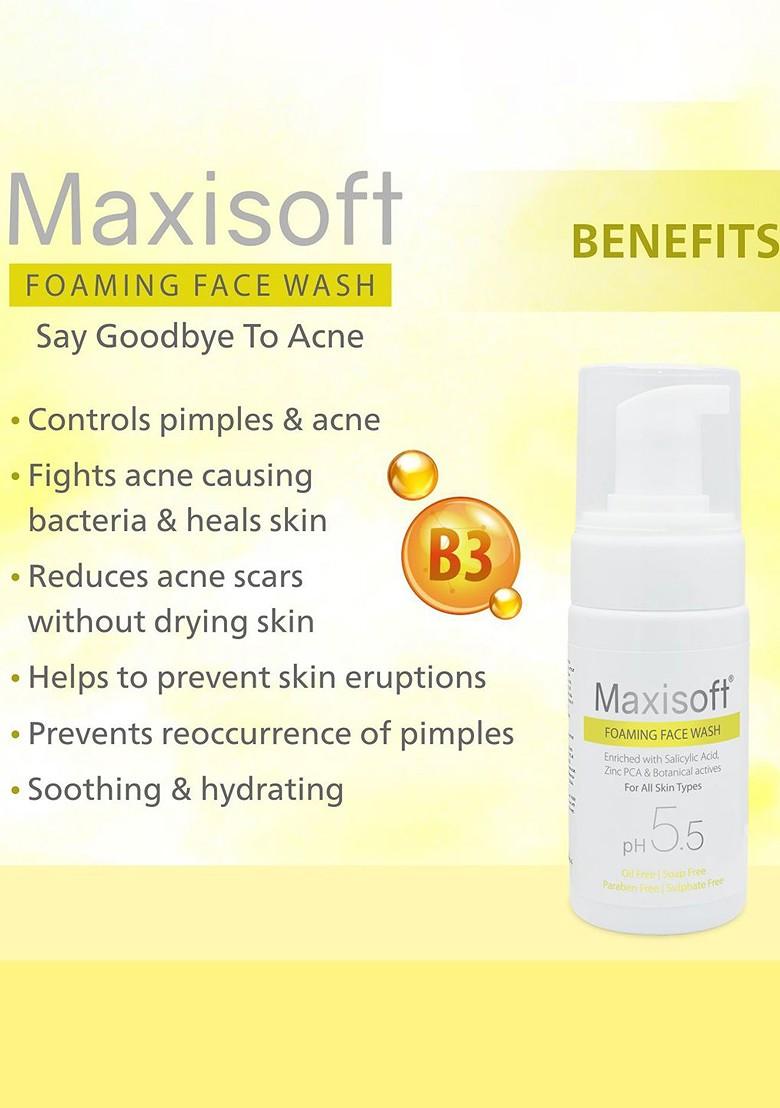 Maxisoft Anti Acne Pimple Foaming Face Wash 100Ml