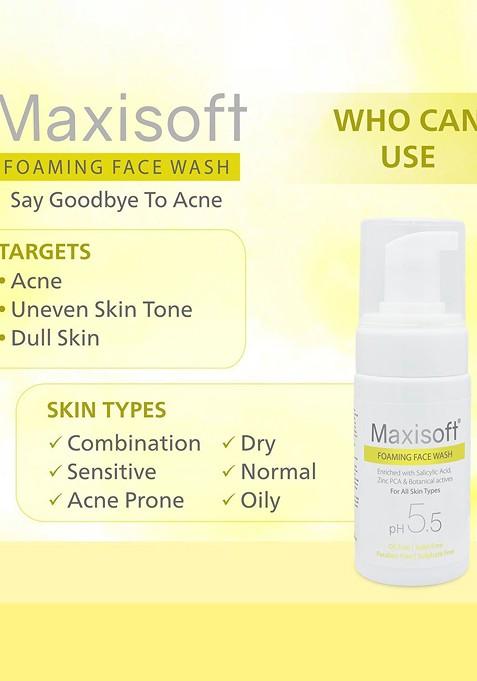 Maxisoft Set Of 2 Anti Acne Pimple Foaming Face Wash 100Ml Each