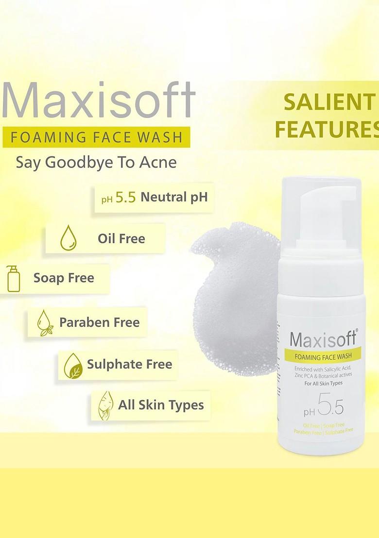 Maxisoft Unisex Set Of 3 Anti Acne Pimple Foaming Face Wash 100Ml Each