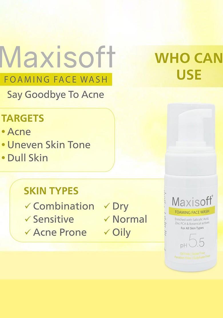 Maxisoft Unisex Set Of 3 Anti Acne Pimple Foaming Face Wash 100Ml Each