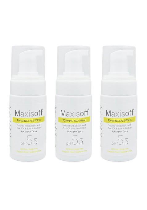 Maxisoft Unisex Set Of 3 Anti Acne Pimple Foaming Face Wash 100Ml Each