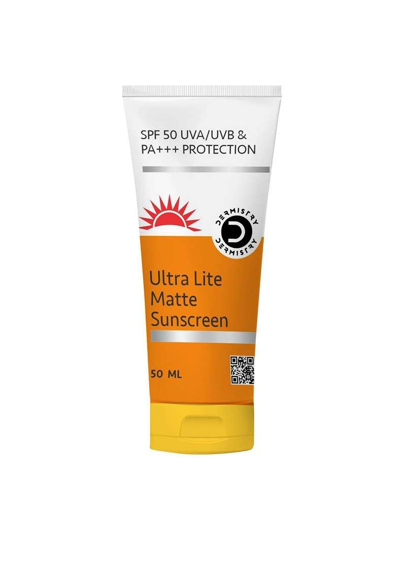 Dermistry Ultra Lite Matte Finish Spf50 Water Based Sunscreen 50Ml - Indya