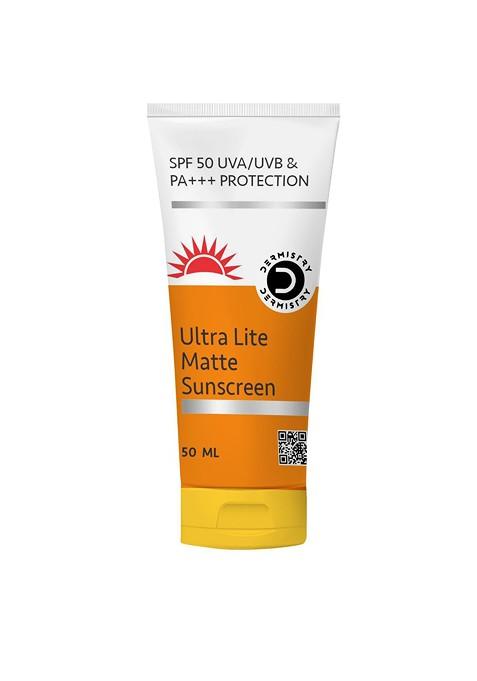 Dermistry Ultra Lite Matte Finish Spf50 Water Based Sunscreen 50Ml