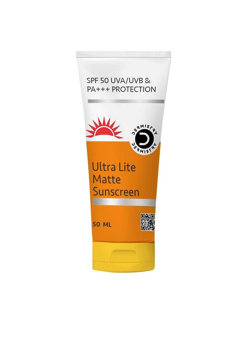 Dermistry Ultra Lite Matte Finish Water Based Spf50 Sunscreen 50Ml - Indya