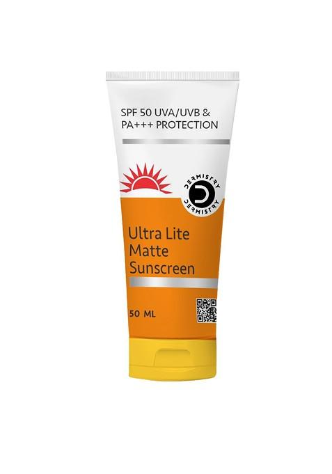 Dermistry Ultra Lite Matte Finish Water Based Spf50 Sunscreen 50Ml